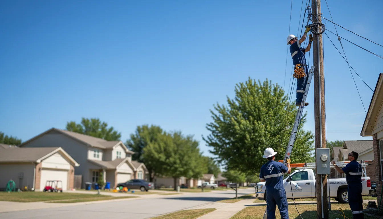 Residential electrician providing installation services in Troutville, PA